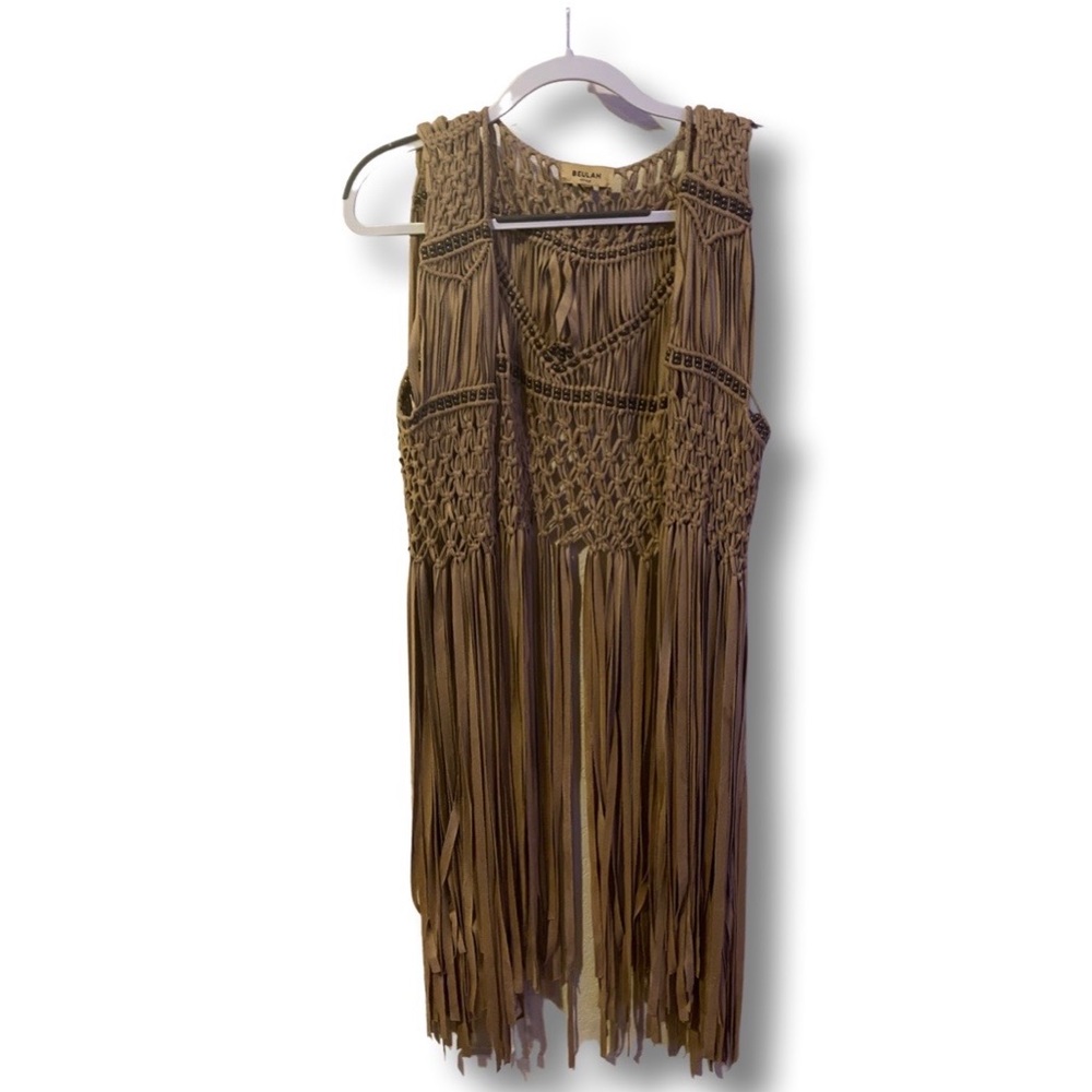 Suede Fringe Vest
